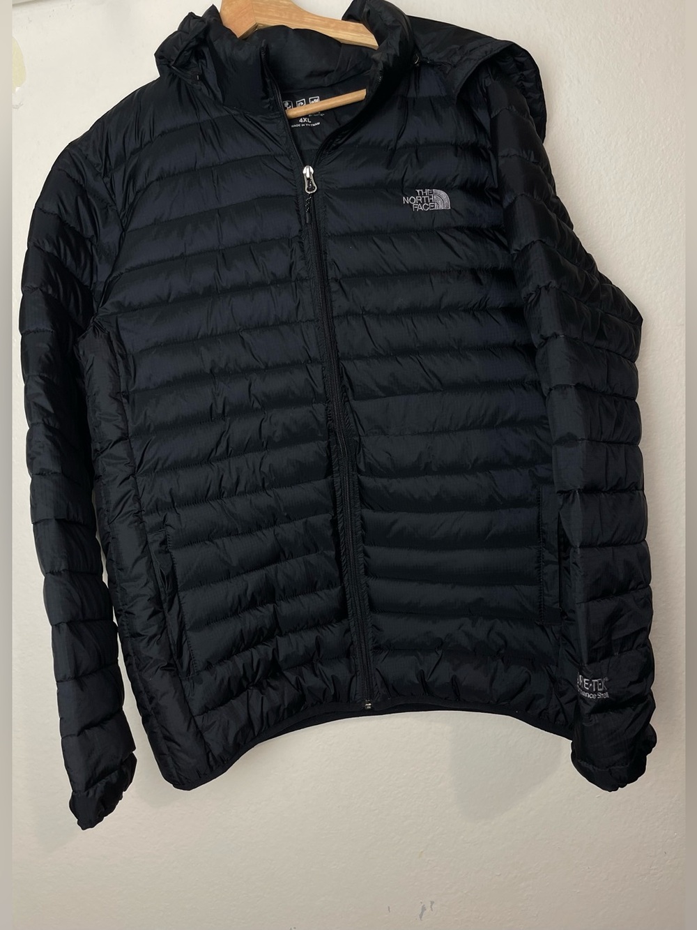 The North Face Defdown Parka GTX Black Puffer 4x Winter Coat Jacket - Picture 2 of 8